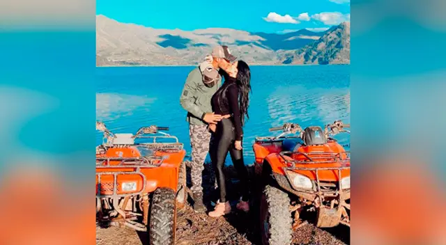 El chico reality Guty Carrera y su pareja Brenda Zambrano celebran juntos en lujoso hotel en México.