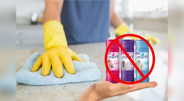 MTC advierte sobre desinfectantes Poett