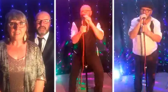 El hombre continuó cantando a pesar del ataque al corazón que sufrió.
