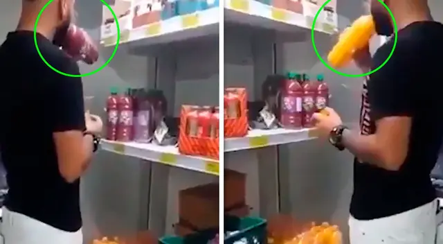 Policía busca al hombre que comete un acto reprochable contra la salud pública. Policía busca al hombre que comete un acto reprochable contra la salud pública.