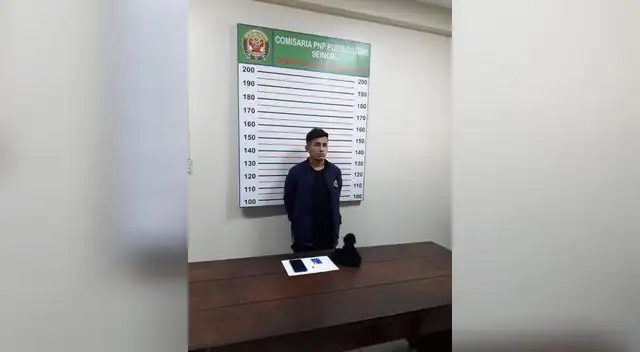 Sujeto fue trasladado a Depincri para las investigaciones Sujeto fue trasladado a Depincri para las investigaciones