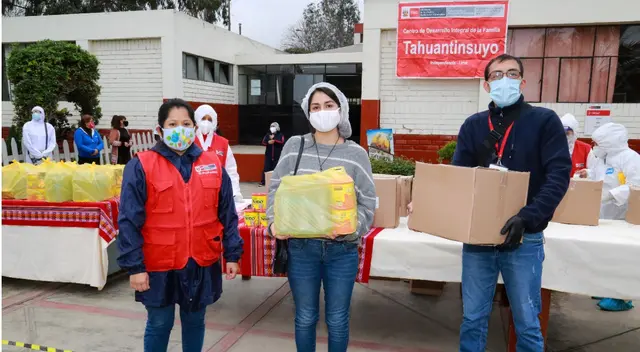 Ministerio de la Mujer entregó más de 1,500 canastas a familias vulnerables Ministerio de la Mujer entregó más de 1,500 canastas a familias vulnerables
