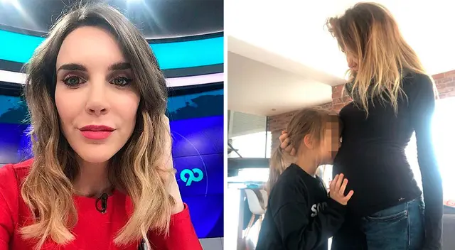 Juliana Oxenford feliz con su avanzado embarazo. Juliana Oxenford feliz con su avanzado embarazo.