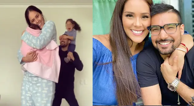 Se divierten bailando al ritmo de la cumbia peruana.