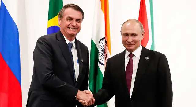 Jair Bolsonaro y Vladímir Putin.