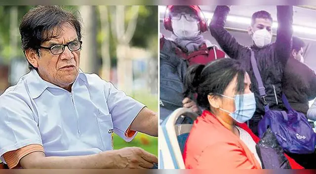 Maguiña pide usar mascarilla, visor y gel al momento de usar el transporte público.