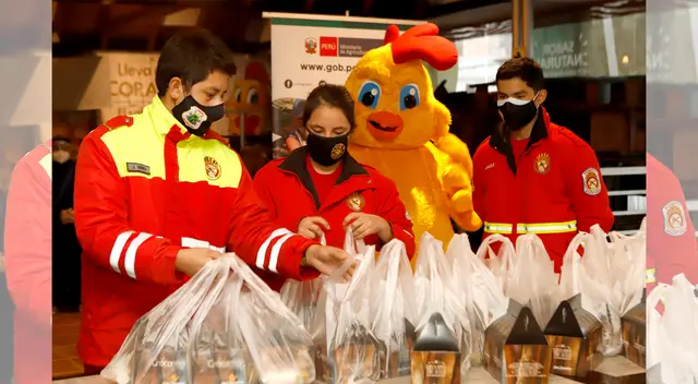 Día del pollo a la brasa benefició a bomberos. Día del pollo a la brasa benefició a bomberos.