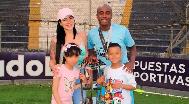 Jeickson Reyes festejando el título de Binacional en Matute.