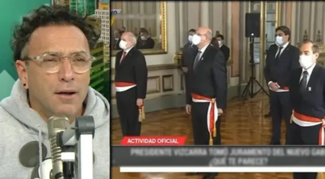 Carlos Galdós aseguró que los nuevos ministros estarían preocupados porque les podría “caer cien millones de juicios de los idiotas de la oposición”. Carlos Galdós aseguró que los nuevos ministros estarían preocupados porque les podría “caer cien millones de juicios de los idiotas de la oposición”.