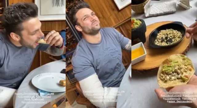 Nicola Porcella no pudo disimular su reacción de desagrado a probar escamoles, un tradicional platillo conocido como el caviar mexicano. Nicola Porcella no pudo disimular su reacción de desagrado a probar escamoles, un tradicional platillo conocido como el caviar mexicano.