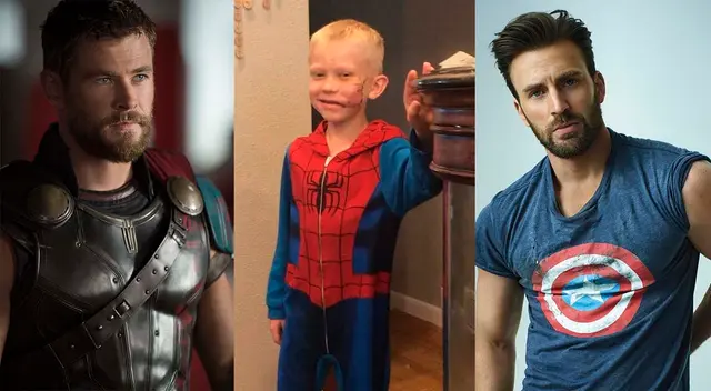 "Capitán América" le enviará escudo a niño y "Thor" lo saludó por su valentía.