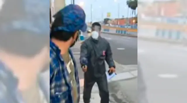 Sujeto agrede a reportero durante intervención. Sujeto agrede a reportero durante intervención.