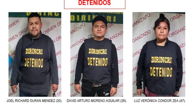 Lo detenidos en la Dirincri Lo detenidos en la Dirincri