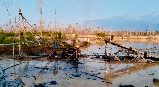 Minería ilegal en Madre de Dios.