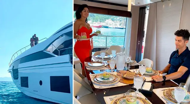 Cristiano y Georgina comparten su intimidad en un yate. Cristiano y Georgina comparten su intimidad en un yate.