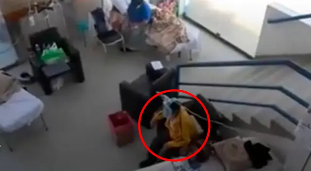 Pacientes con COVID-19 son atendidos en pasadizos y capilla. Pacientes con COVID-19 son atendidos en pasadizos y capilla.