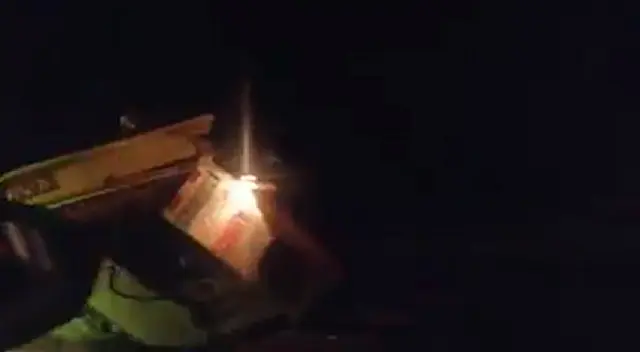 Ambulancia se despistó en La Libertad.