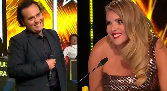 Johanna San Miguel lanza piropos a imitador de Dyango. Johanna San Miguel lanza piropos a imitador de Dyango.