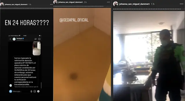 Johanna San Miguel denuncia ingreso de aguas servidas dentro de su domicilio