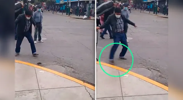 La escena sorprendió a miles en las redes sociales.