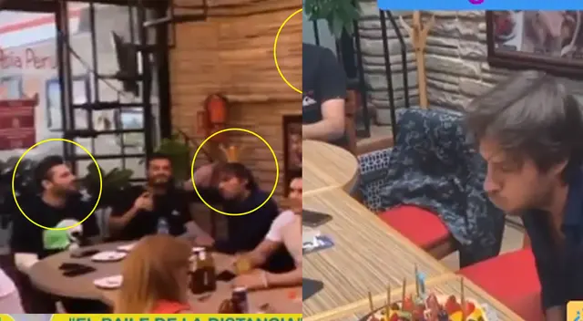 Nicola Porcella y un grupo de amigos se olvidan del coronavirus. Nicola Porcella y un grupo de amigos se olvidan del coronavirus.