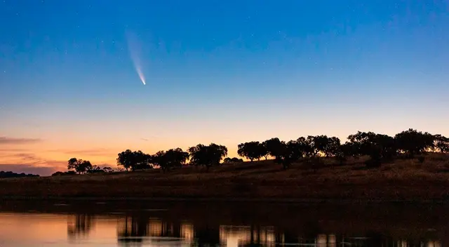 Cometa Neowise en Portugal, el miércoles 15 de julio. Cometa Neowise en Portugal, el miércoles 15 de julio.