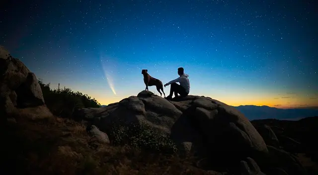Cometa Neowise en California en Estados Unidos, el miércoles 15 de julio. Cometa Neowise en California en Estados Unidos, el miércoles 15 de julio.