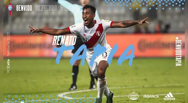 Renato Tapia es presentado como jugador del Celta de Vigo Renato Tapia es presentado como jugador del Celta de Vigo