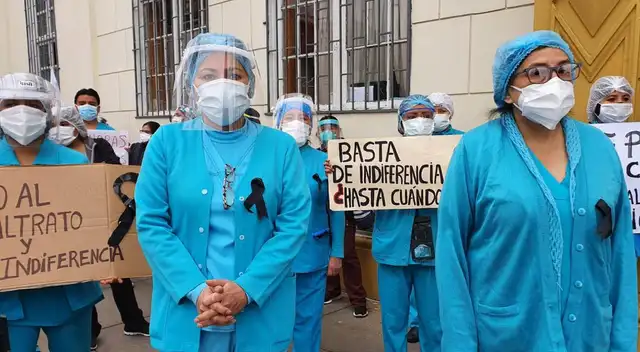 Ellos exigen la salida de su director. (Foto: Johann Klug/URPI-GLR).