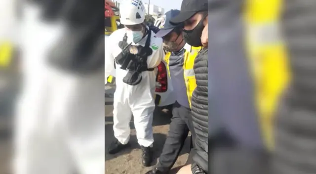 El infractor intentó darse a la fuga. El infractor intentó darse a la fuga.