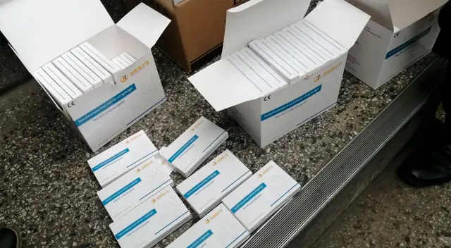 Las pruebas rápidas Covid-19 incautada Las pruebas rápidas Covid-19 incautada