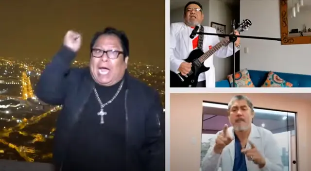 'Cachuca' de Los Mojarras en compañía de los médicos de la Promoción 87 de San Marcos.