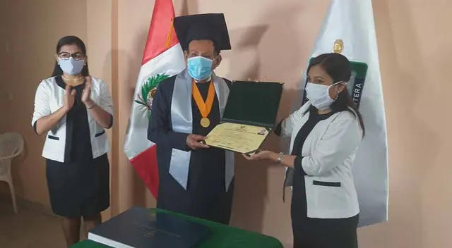 Piurano de 72 años termina la universidad y obtiene grado de bachiller. Piurano de 72 años termina la universidad y obtiene grado de bachiller.