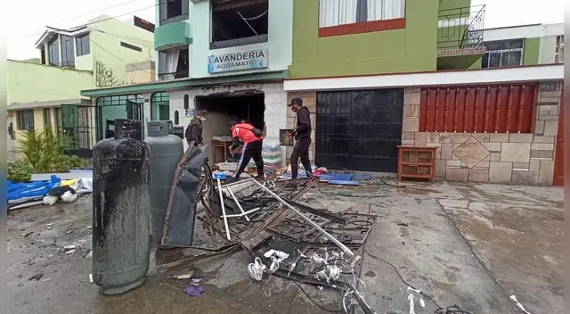 Lavandería explota por aparente fuga de gas