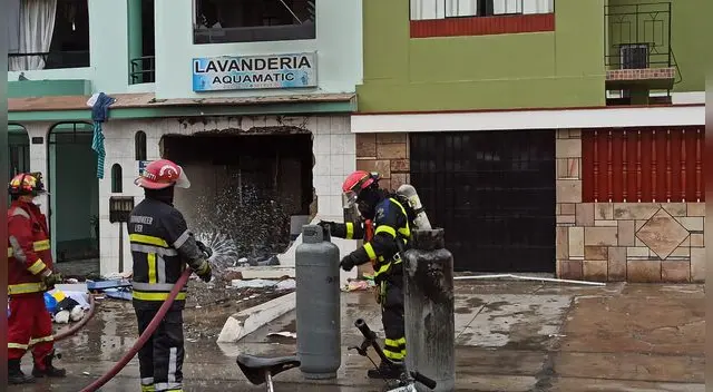 Lavandería explota por aparente fuga de gas