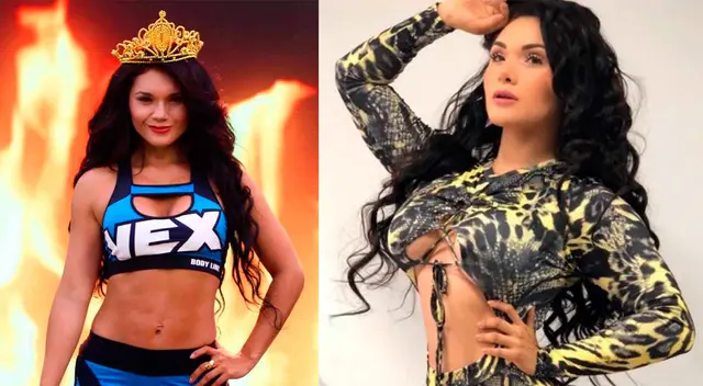 Génesis Tapia muestra su figura.