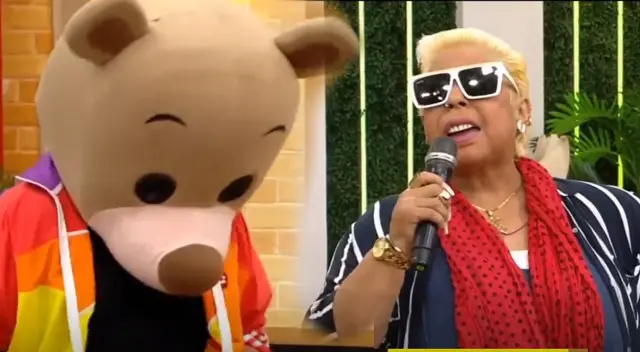 Lucía de la Cruz y Osito Lima visitaron set de América Hoy.