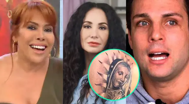 Magaly Medina hizo mención al nuevo tatuaje que se hizo Nicola Porcella de la Virgen de Guadalupe, y no pudo evitar compararlo con Janet Barboza. Magaly Medina hizo mención al nuevo tatuaje que se hizo Nicola Porcella de la Virgen de Guadalupe, y no pudo evitar compararlo con Janet Barboza.