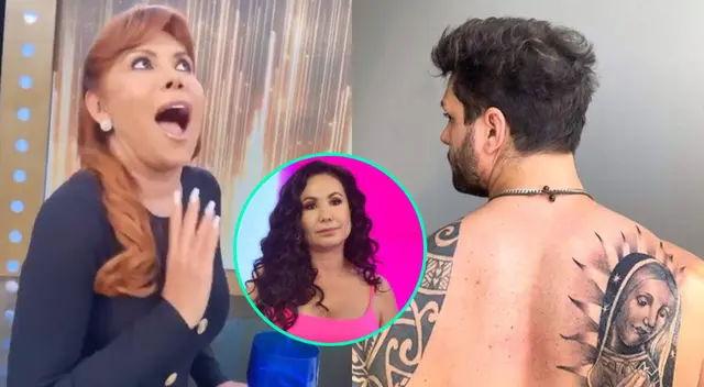 Magaly Medina hizo mención al nuevo tatuaje que se hizo Nicola Porcella de la Virgen de Guadalupe, y no pudo evitar compararlo con Janet Barboza. Magaly Medina hizo mención al nuevo tatuaje que se hizo Nicola Porcella de la Virgen de Guadalupe, y no pudo evitar compararlo con Janet Barboza.