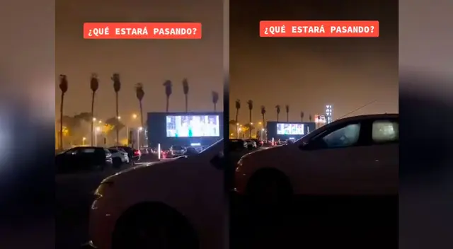 Joven descubre peculiar escena durante su estancia en un auto cinema limeño Joven descubre peculiar escena durante su estancia en un auto cinema limeño