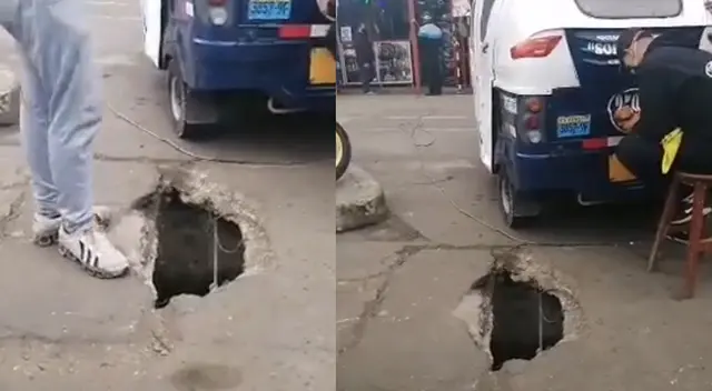 Vecinos denuncian que existen huecos en Chorrillos. Vecinos denuncian que existen huecos en Chorrillos.