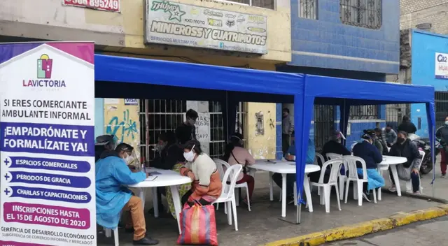 Empadronamiento para comerciantes formales en La Victoria. Empadronamiento para comerciantes formales en La Victoria.