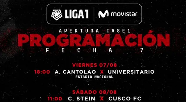 Liga 1: ver el fixture de la fecha 7- Liga 1: ver el fixture de la fecha 7-