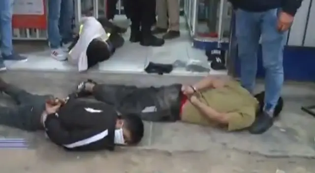 Policía Nacional del Perú frustra asalto a agente bancario en Carabayllo.