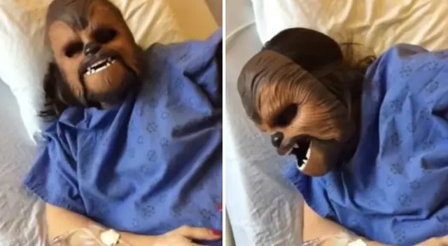 La mujer subió el divertido video a su cuenta de Facebook. La mujer subió el divertido video a su cuenta de Facebook.