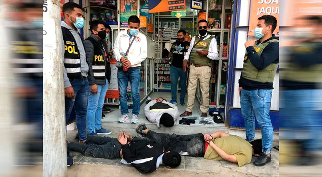 Los agentes frustraron el asalto a una botica donde funciona un agente bancario.