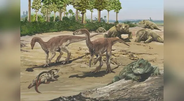 Este se extendió desde hace 251 millones de años hasta hace 201 millones de años aproximadamente.