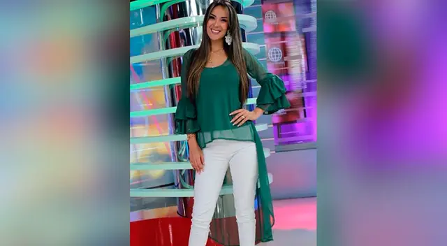 La conductora Silvia Cornejo no se pronunció ante el bochornoso momento y se mostró tranquila.