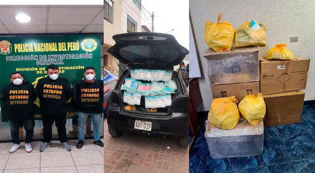 Los detenidos y las mascarillas adquiridas por estafa Los detenidos y las mascarillas adquiridas por estafa