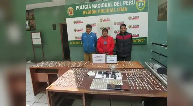 Se decomisaron  9 celulares de procedencia ilícita.